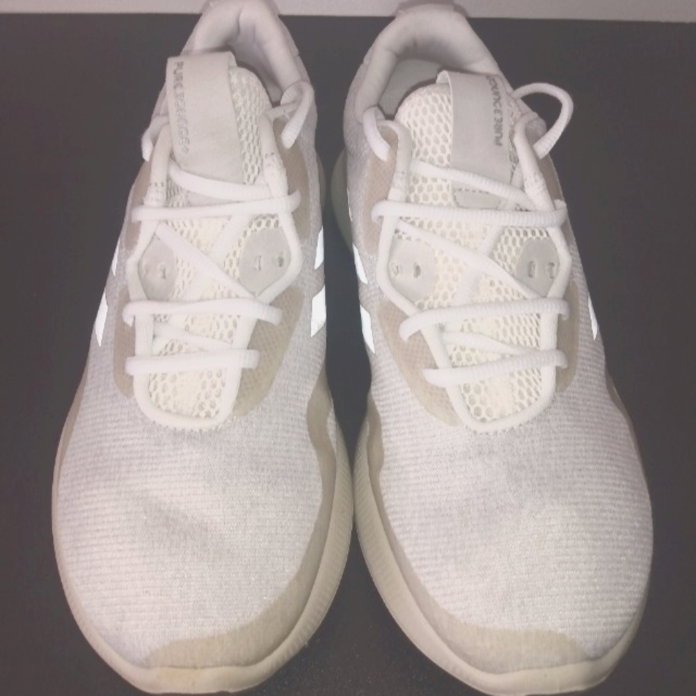 Adidas Grey and White Sneakers Size 8.5